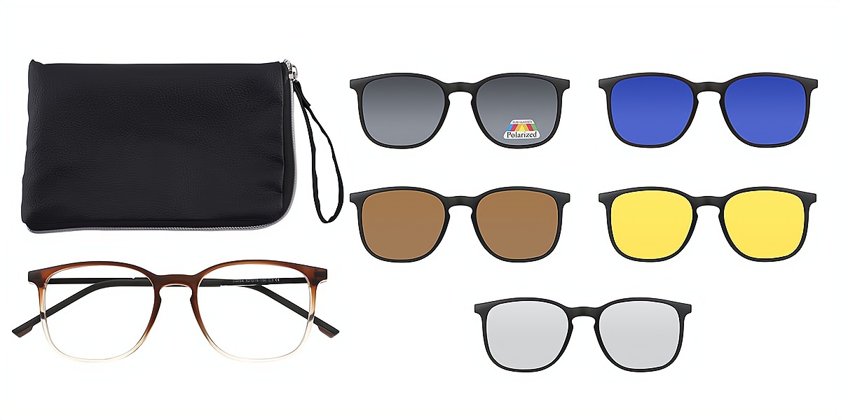 Brown Horn Classic TR90 Eyeglasses