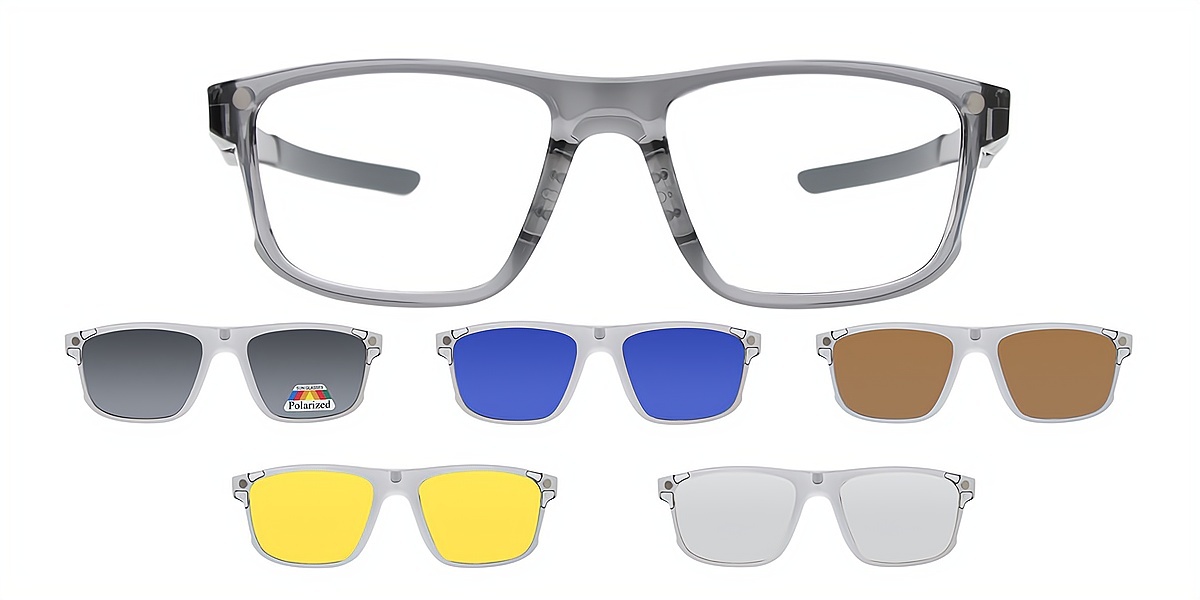 Gray Butterfly Chic TR90 Eyeglasses