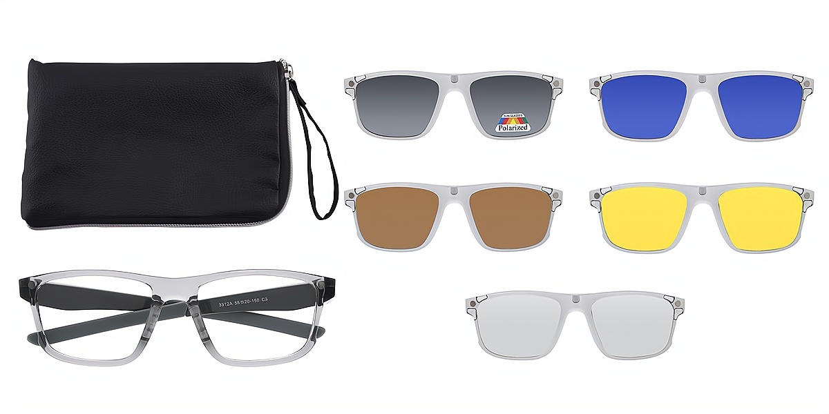 Gray Butterfly Chic TR90 Eyeglasses