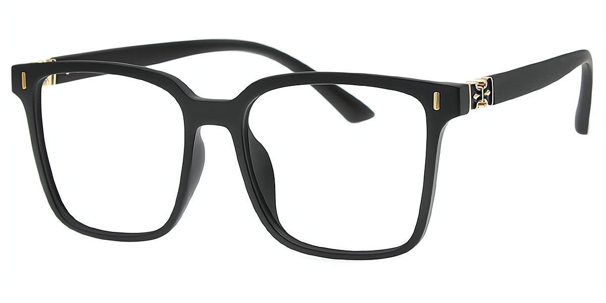 Black Square Chic TR90 Eyeglasses