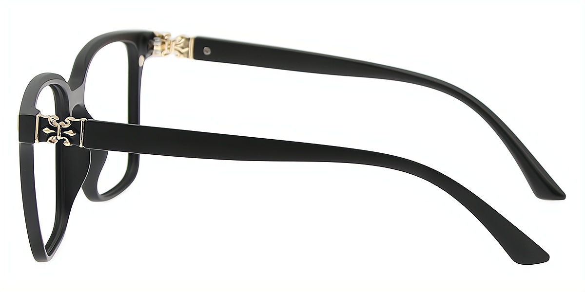 Black Square Chic TR90 Eyeglasses
