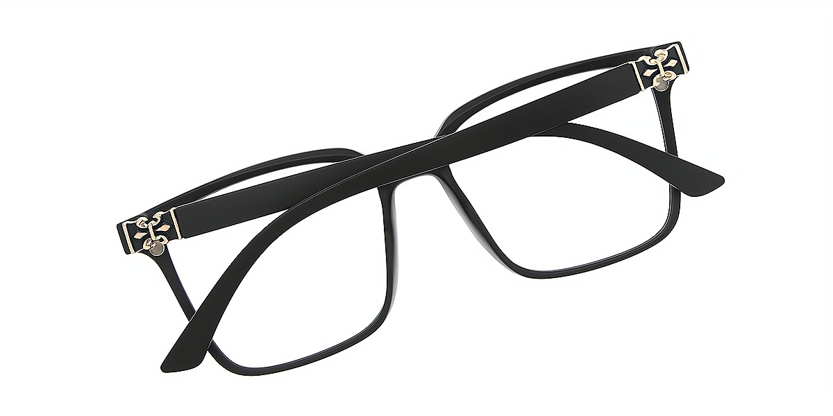 Black Square Chic TR90 Eyeglasses