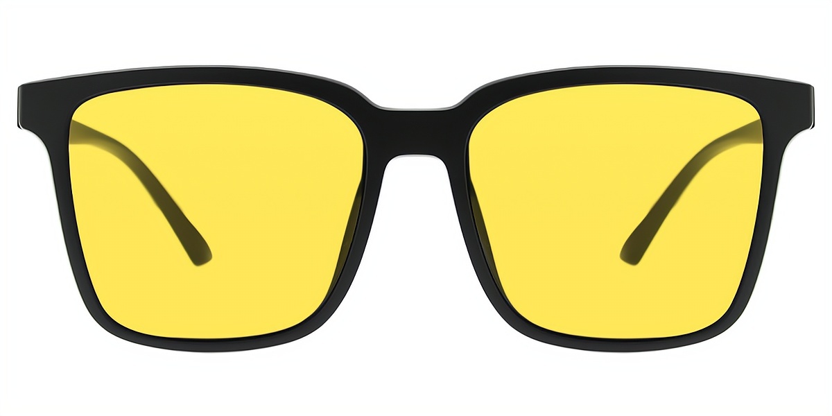Black Square Chic TR90 Eyeglasses