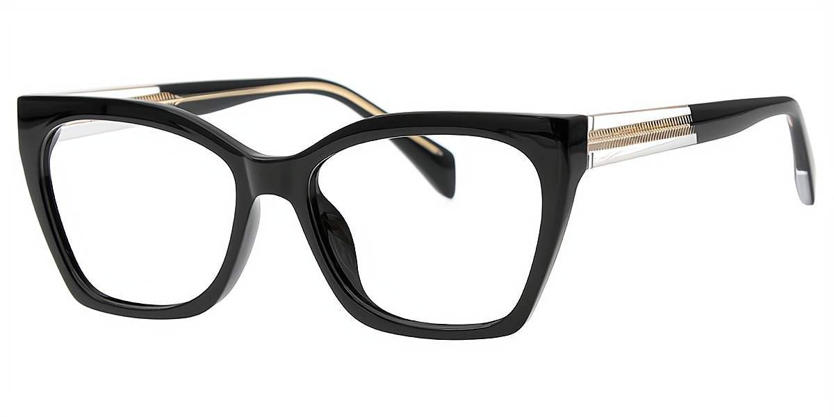 Black Cat Eye Simple TR90 Eyeglasses