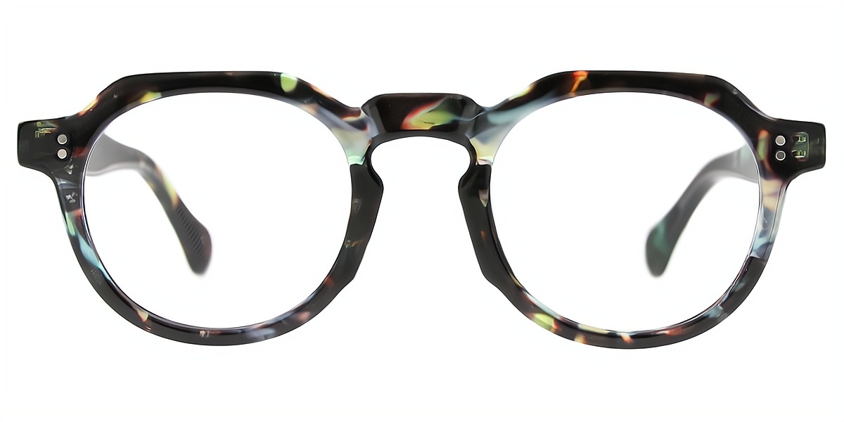Mix Oval Unique Oversized Plastic Eyeglasses