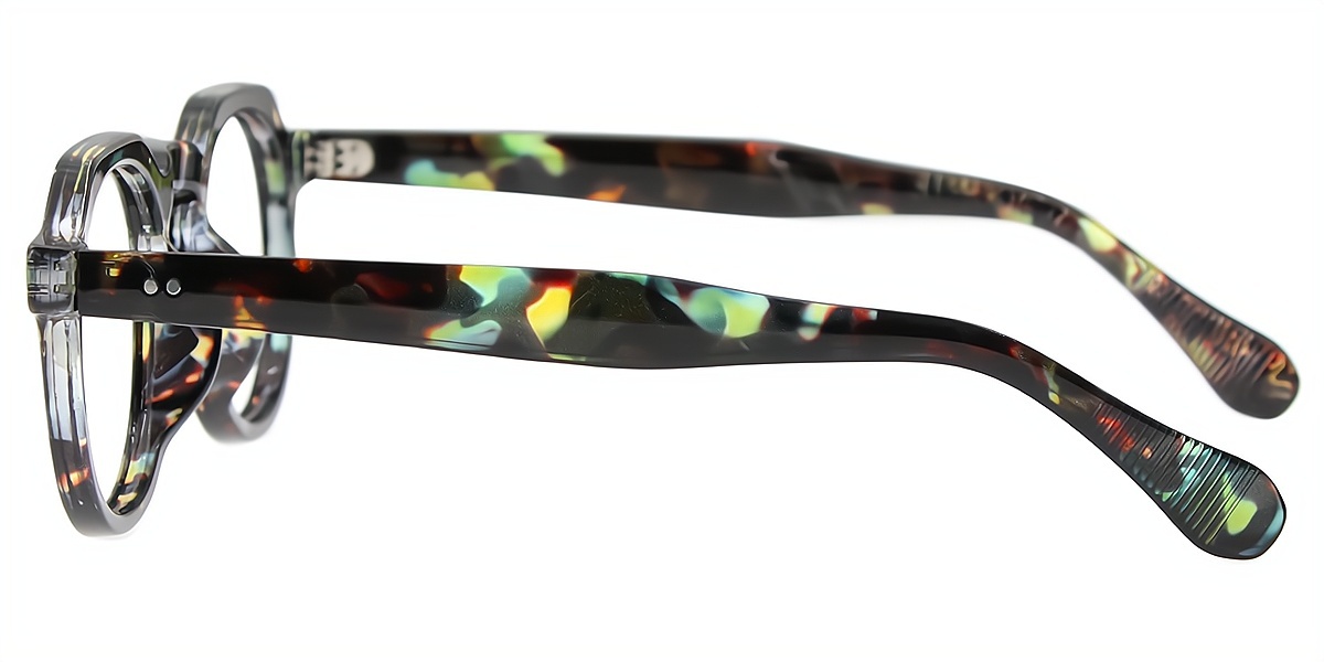 Mix Oval Unique Oversized Plastic Eyeglasses
