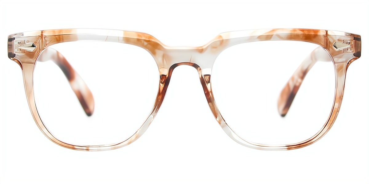Brown Horn Retro TR90 Eyeglasses