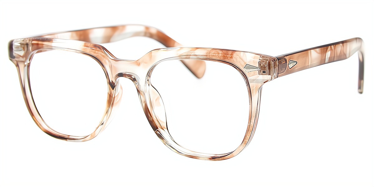 Brown Horn Retro TR90 Eyeglasses