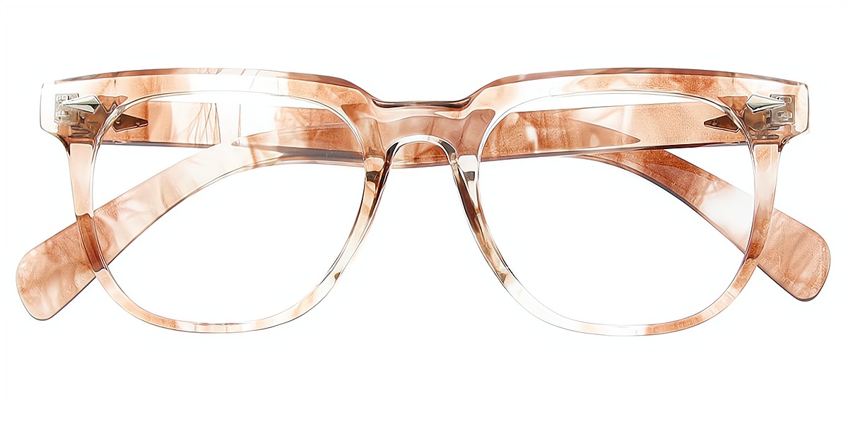 Brown Horn Retro TR90 Eyeglasses