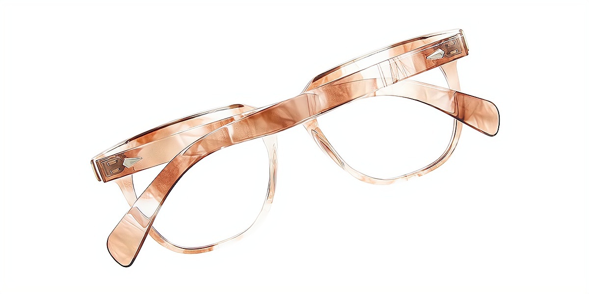 Brown Horn Retro TR90 Eyeglasses