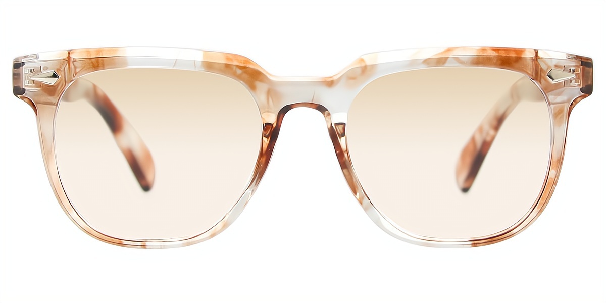 Brown Horn Retro TR90 Eyeglasses