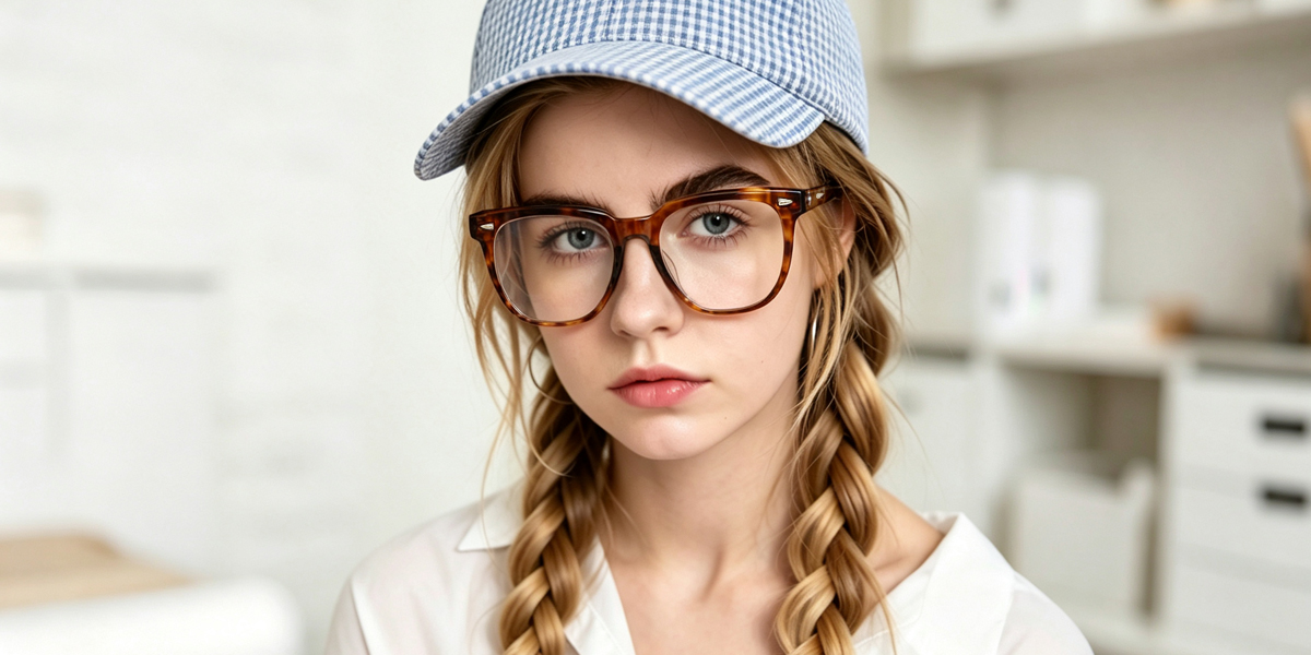 Tortoise Horn Retro TR90 Eyeglasses