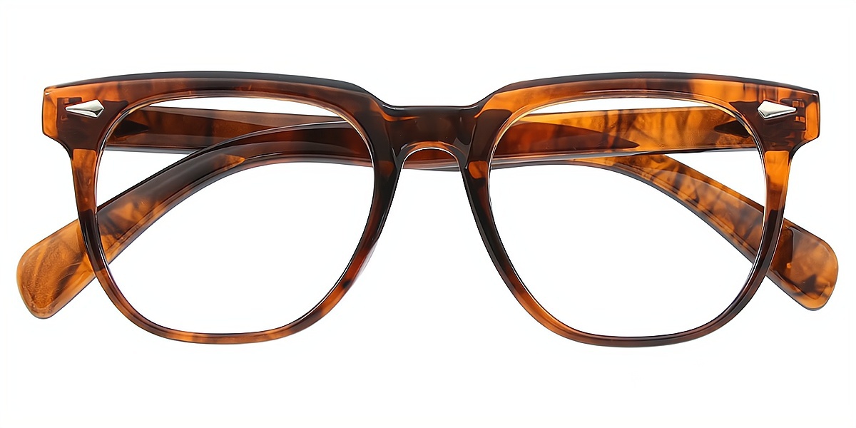 Tortoise Horn Retro TR90 Eyeglasses