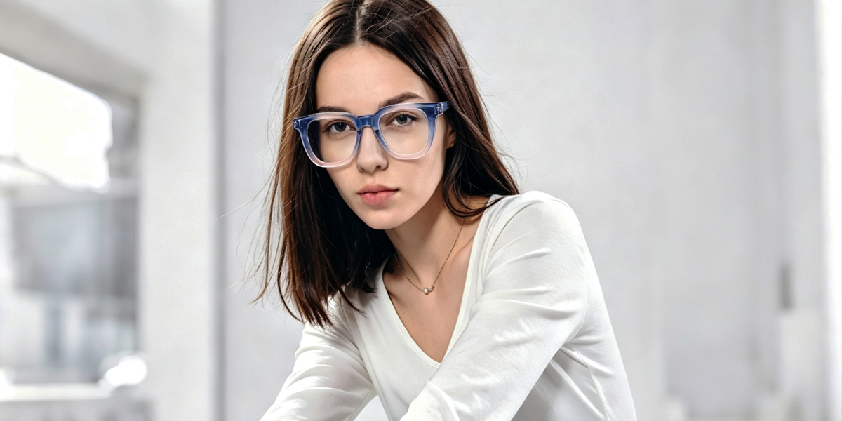 Purple Horn Unique TR90 Eyeglasses