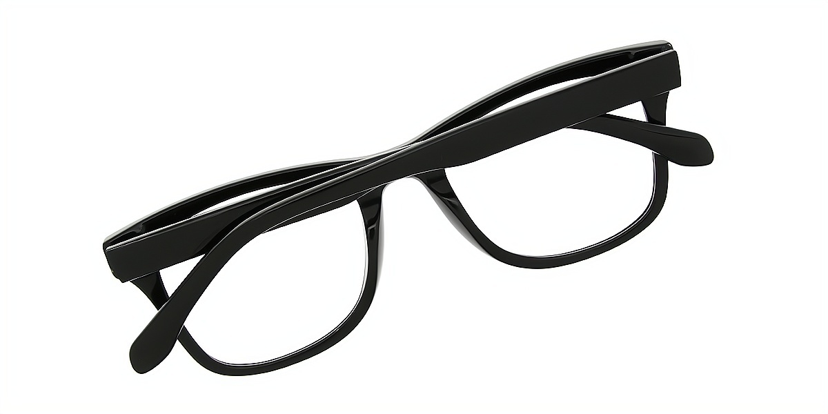 Black Butterfly Hipster Oversized Acetate Eyeglasses