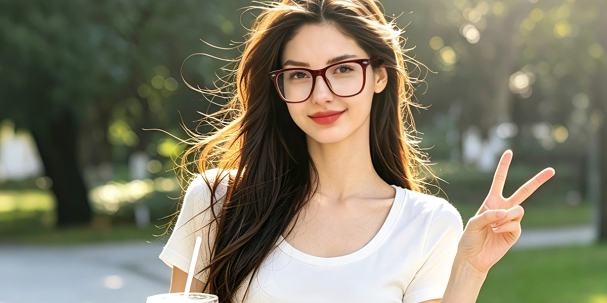 Red Butterfly Hipster Oversized Acetate Eyeglasses