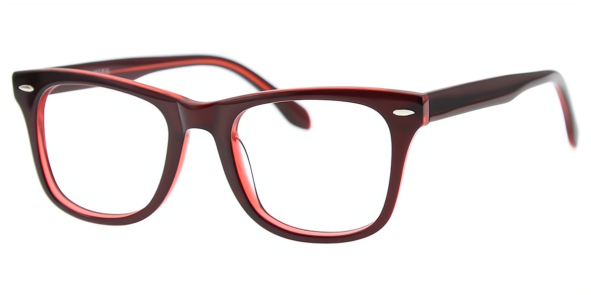 Red Butterfly Hipster Oversized Acetate Eyeglasses