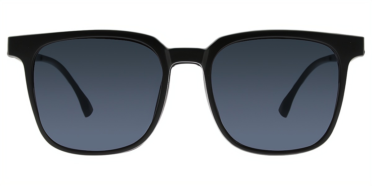 Black Horn Chic Plastic Eyeglasses
