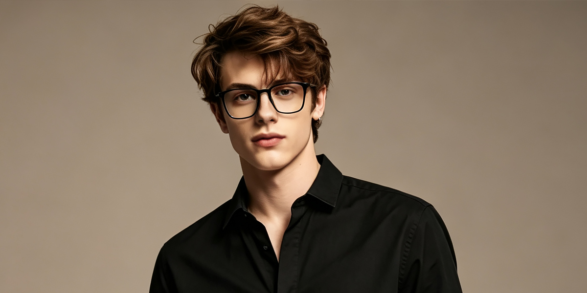 Black Horn Chic Plastic Eyeglasses