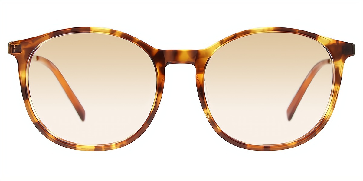 Tortoise Oval Simple Acetate Eyeglasses