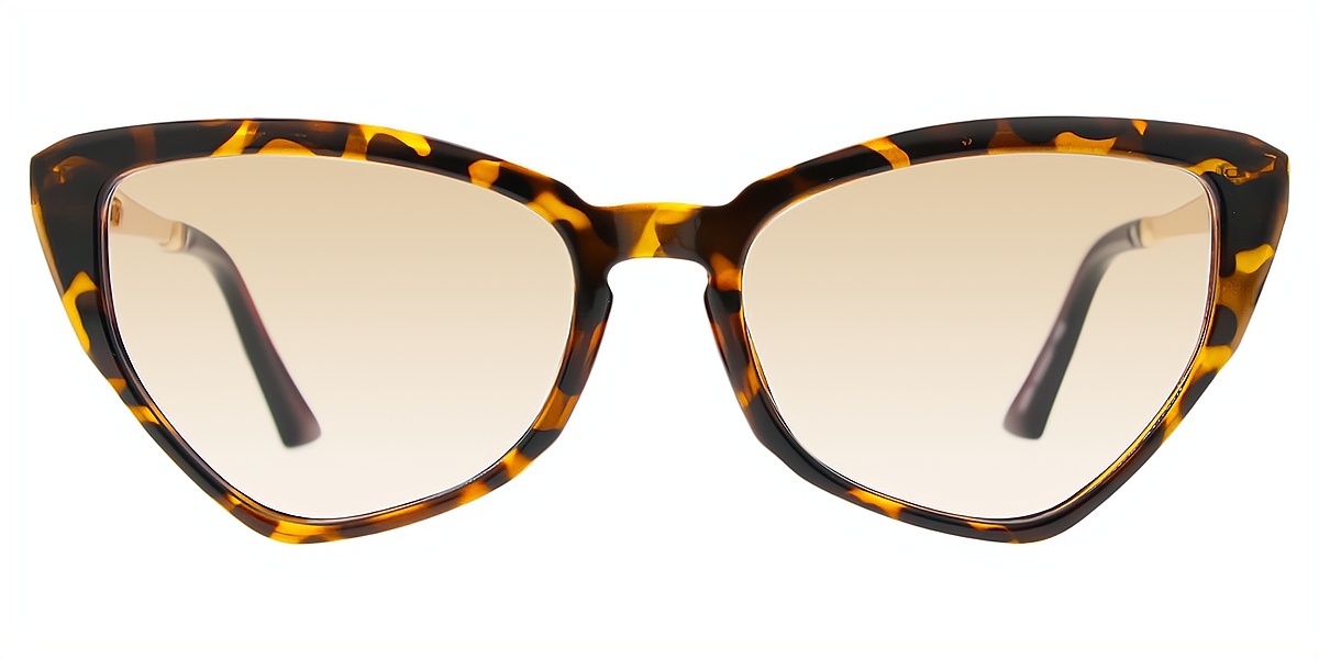 Tortoise Cat Eye Unique Plastic Eyeglasses