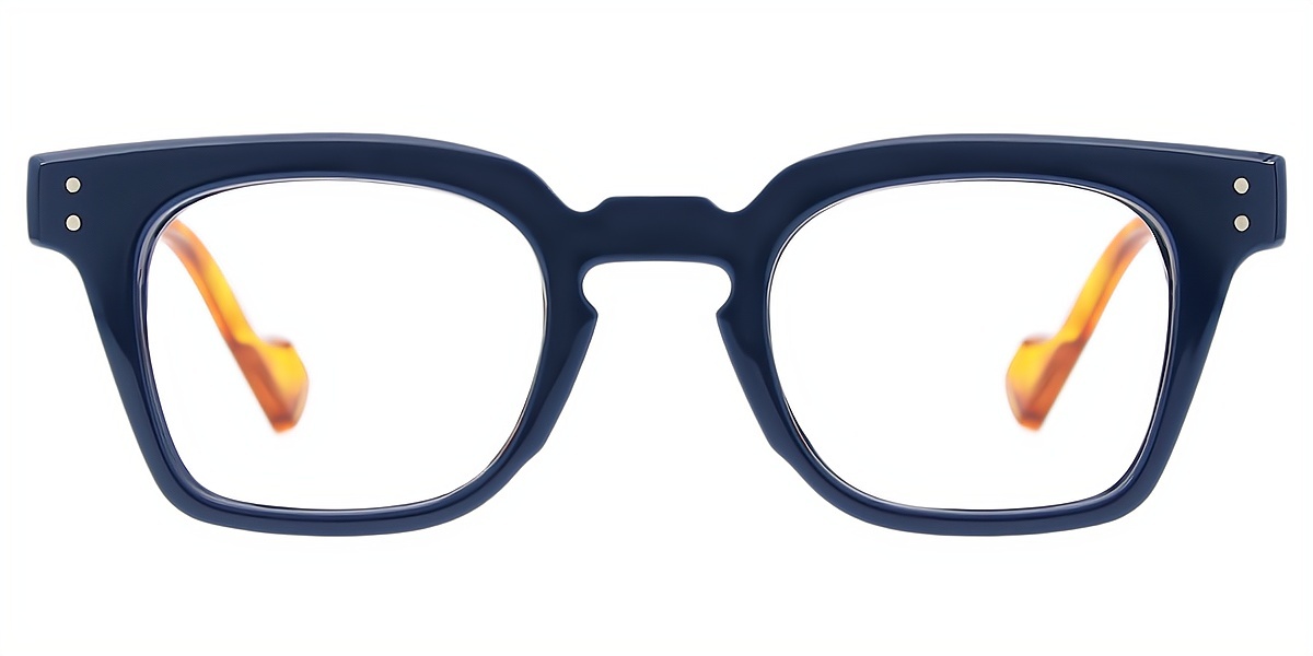 Blue Horn Oversized Keyhole Bridge Plastic Eyeglasses