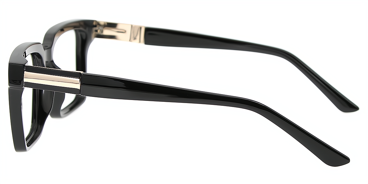 Black Square Oversized TR90 Eyeglasses