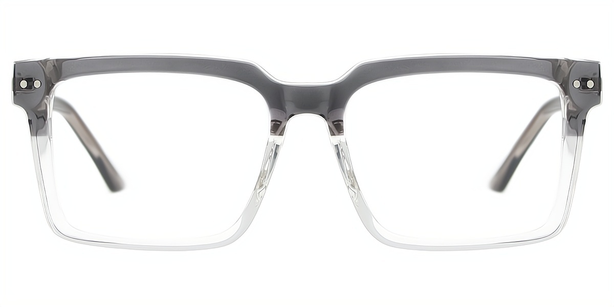 Gray Square Oversized TR90 Eyeglasses