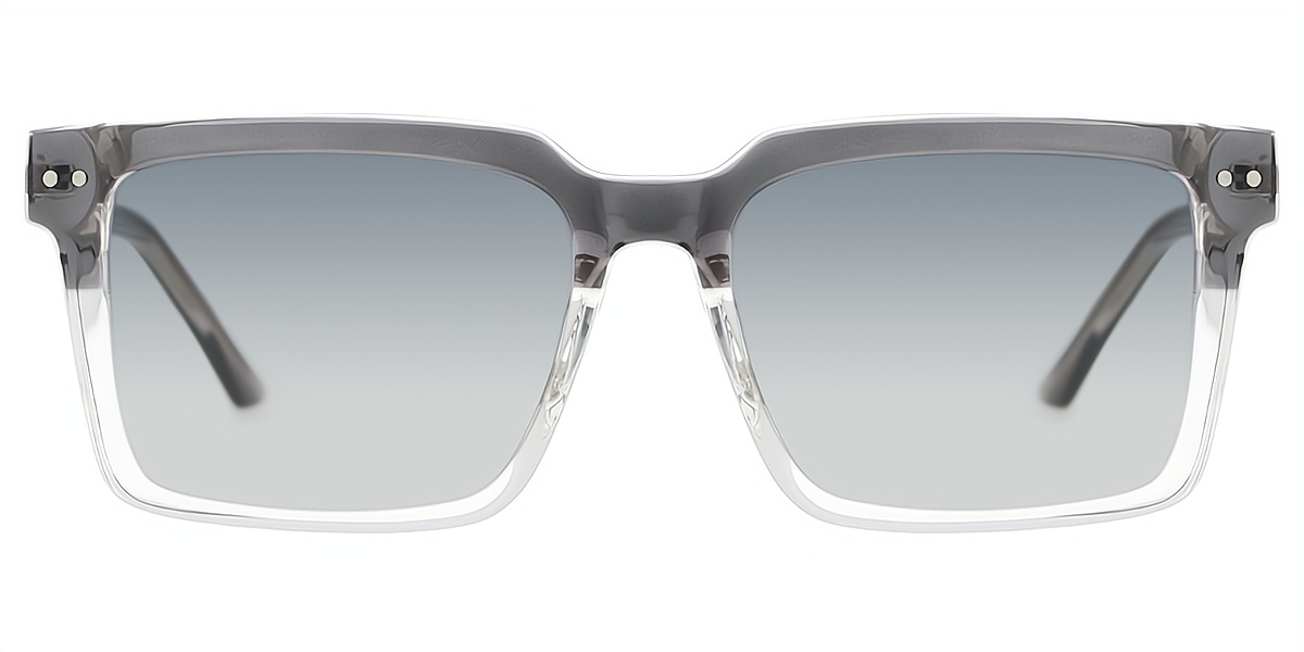 Gray Square Oversized TR90 Eyeglasses