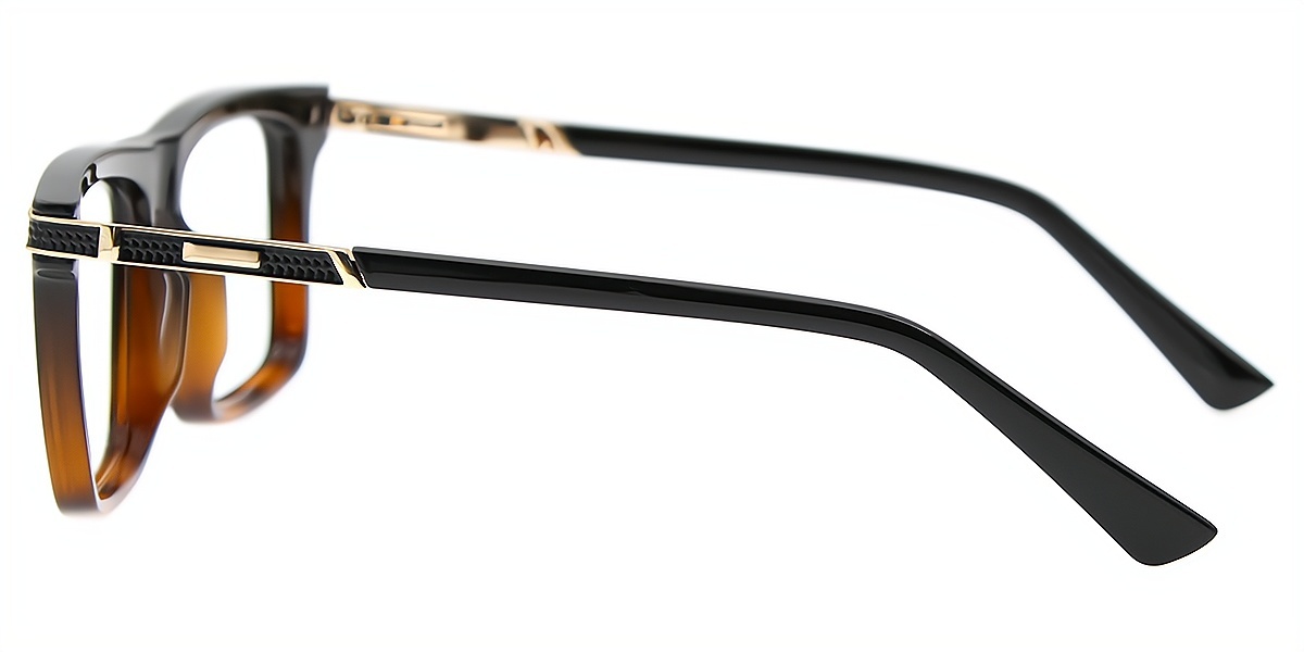 Tortoise Square Oversized TR90 Eyeglasses