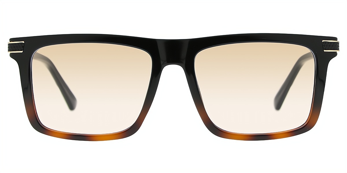 Tortoise Square Oversized TR90 Eyeglasses