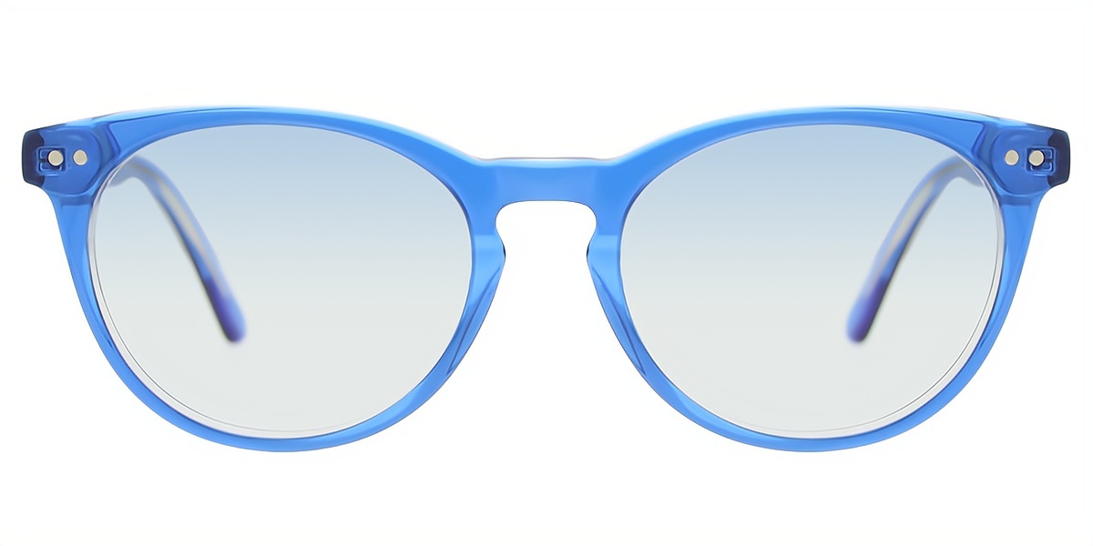 Blue Oval Refined Acetate Eyeglasses
