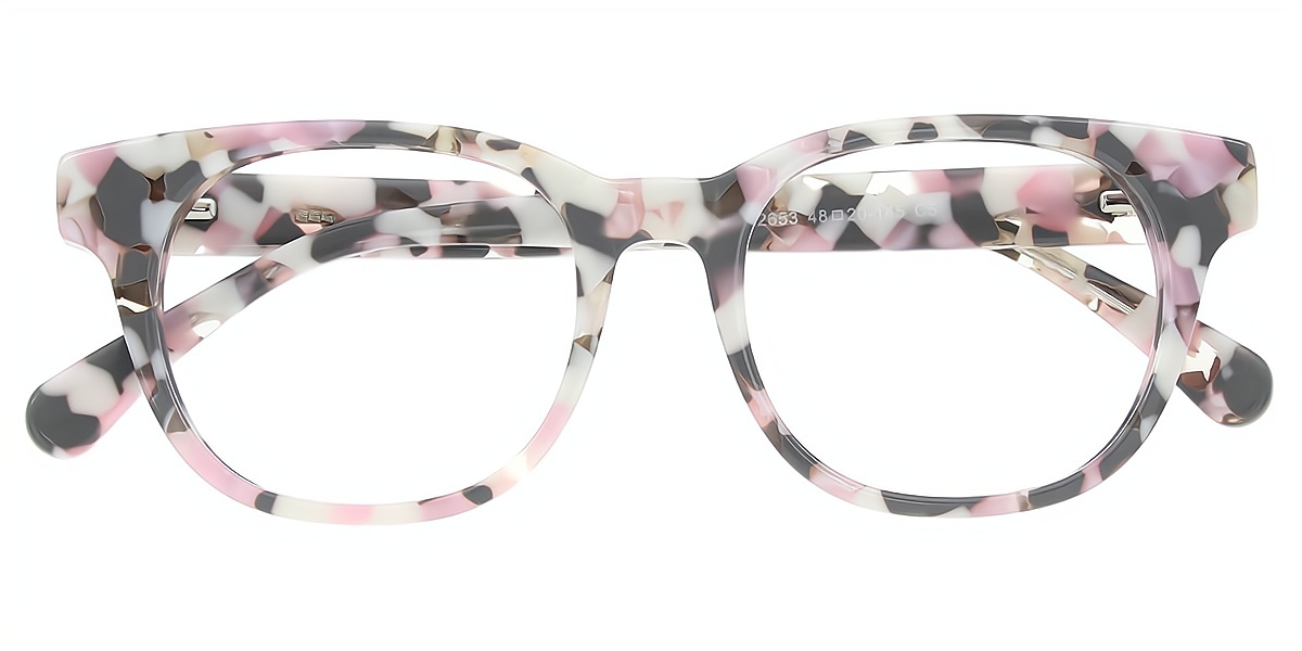 Floral Cat Eye Fancy Metal Eyeglasses
