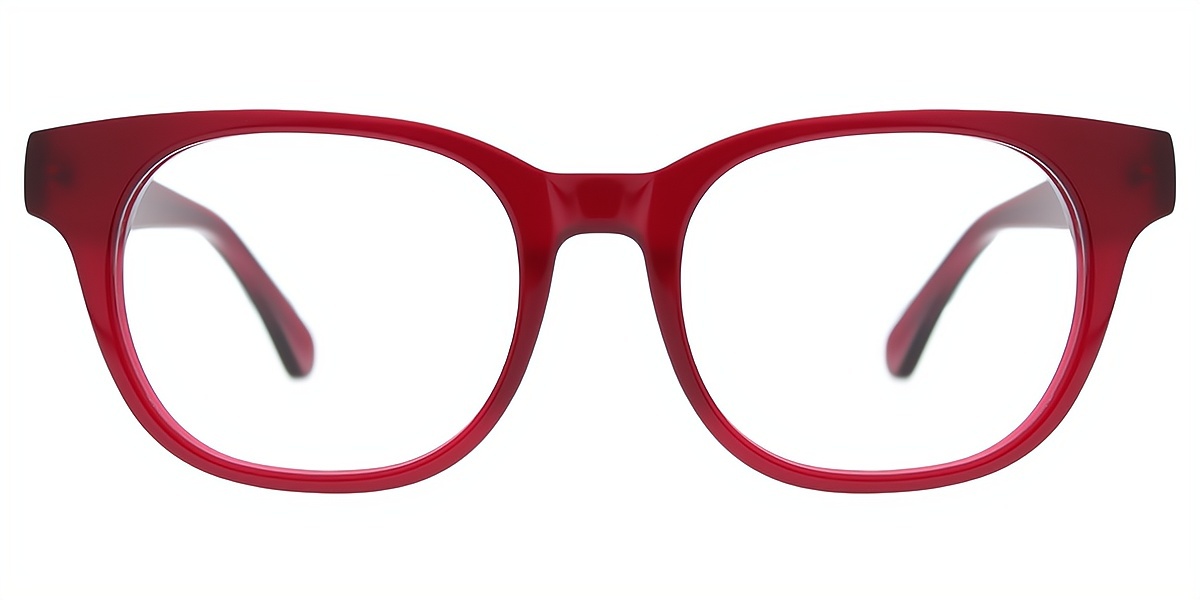 Red Cat Eye Fancy Acetate Eyeglasses