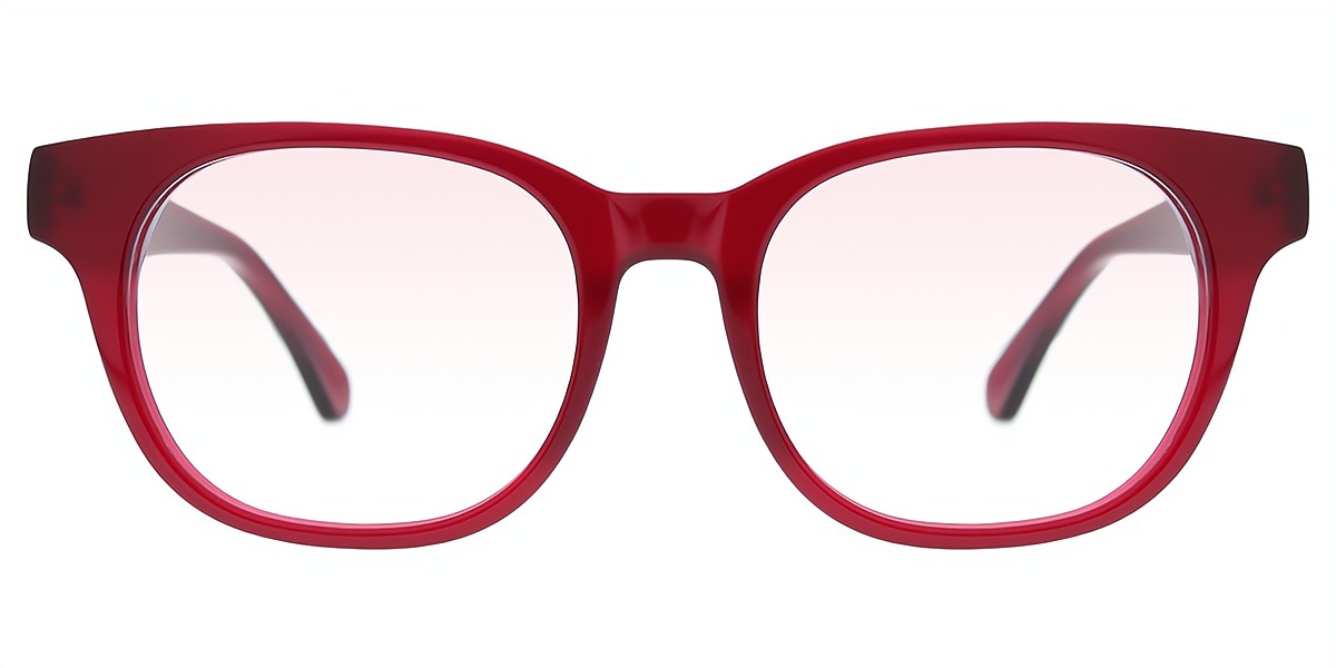 Red Cat Eye Fancy Acetate Eyeglasses