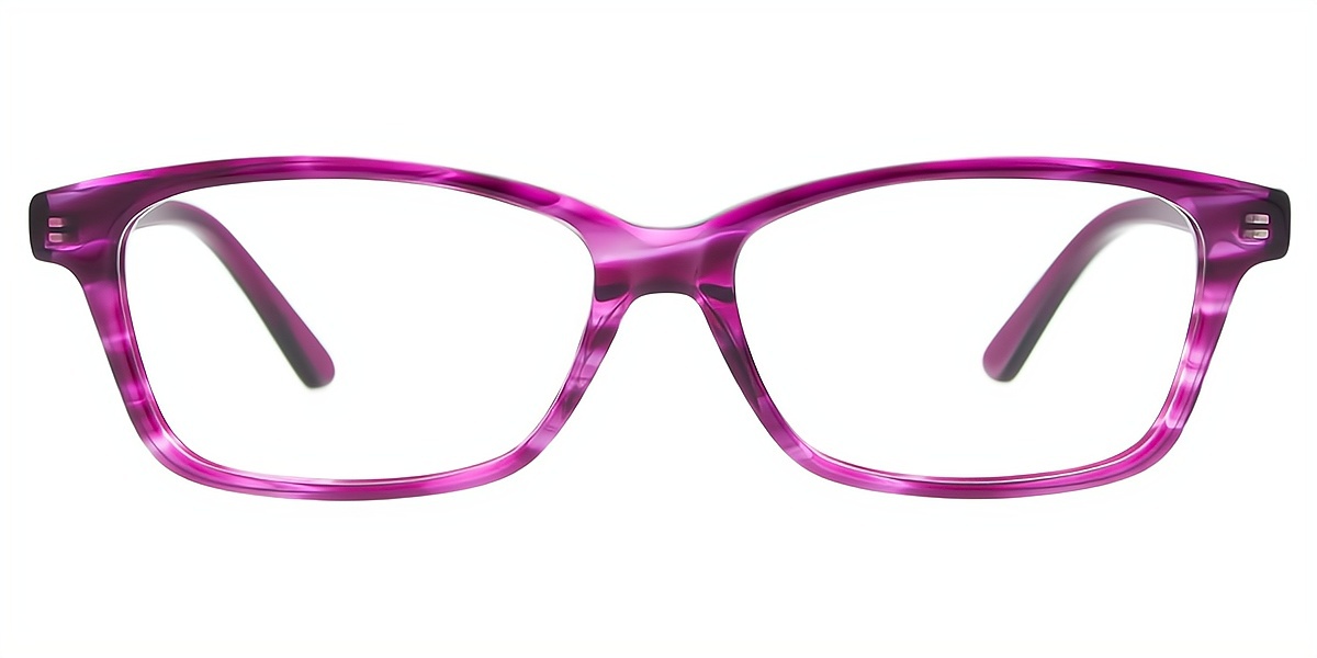 Purple Horn Ornate Acetate Eyeglasses