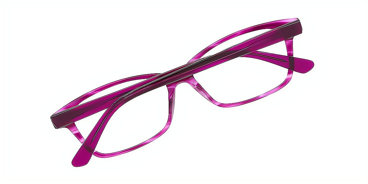 Purple Horn Ornate Acetate Eyeglasses