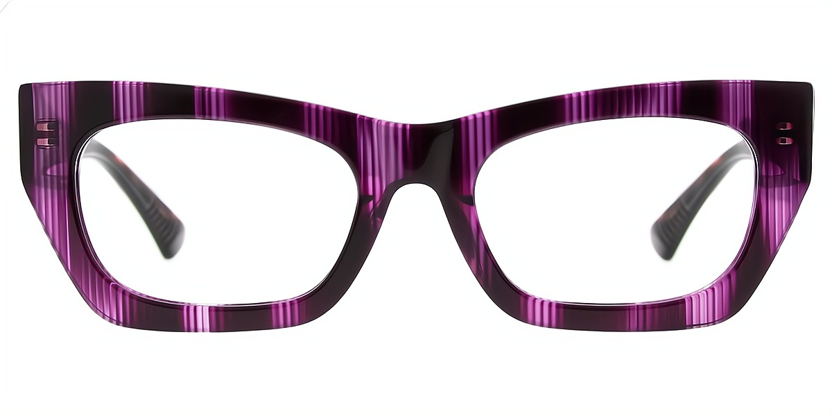 Purple Butterfly Geek-Chic Acetate Eyeglasses