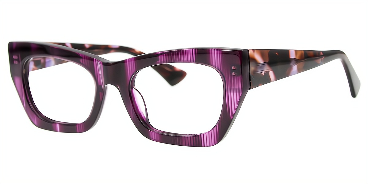 Purple Butterfly Geek-Chic Acetate Eyeglasses