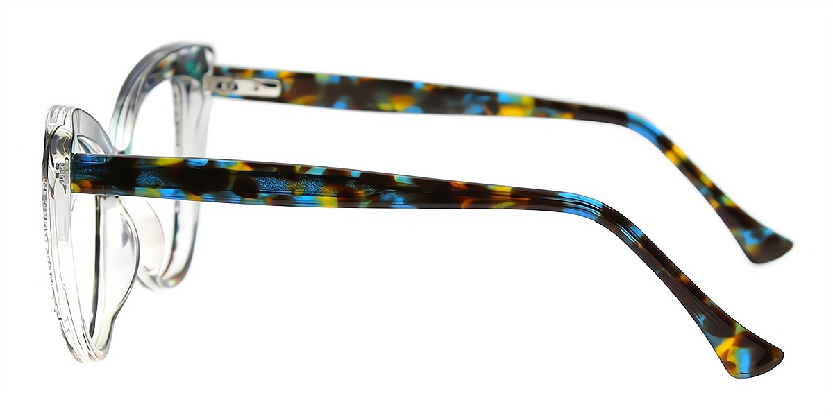 Mix Cat Eye Ornate Unique TR90 Eyeglasses
