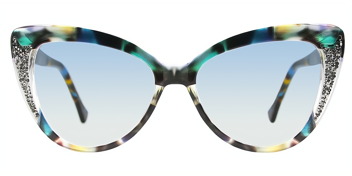 Mix Cat Eye Ornate Unique TR90 Eyeglasses