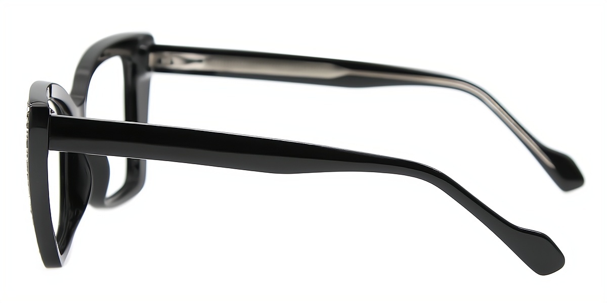 Black Butterfly Ornate Unique TR90 Eyeglasses
