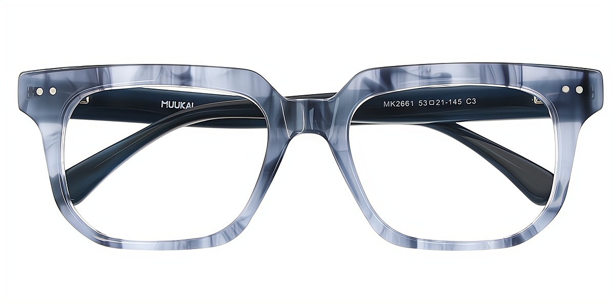 Mix Horn Oversized Wide Acetate Eyeglasses
