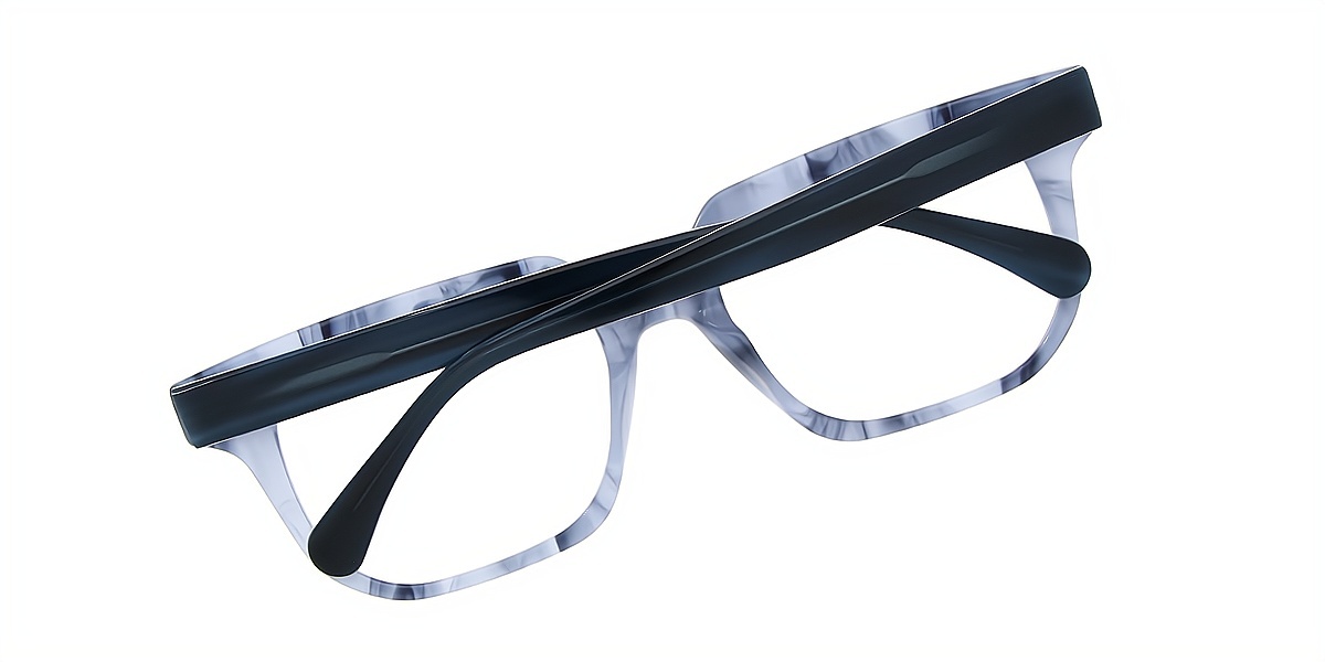 Mix Horn Oversized Wide Acetate Eyeglasses