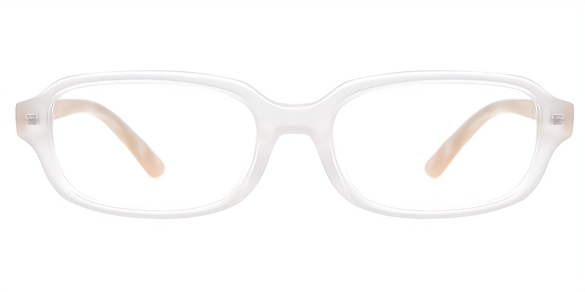 Clear Rectangle Simple Unique Acetate Eyeglasses