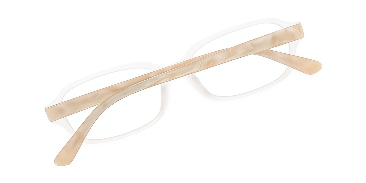 Clear Rectangle Simple Unique Acetate Eyeglasses