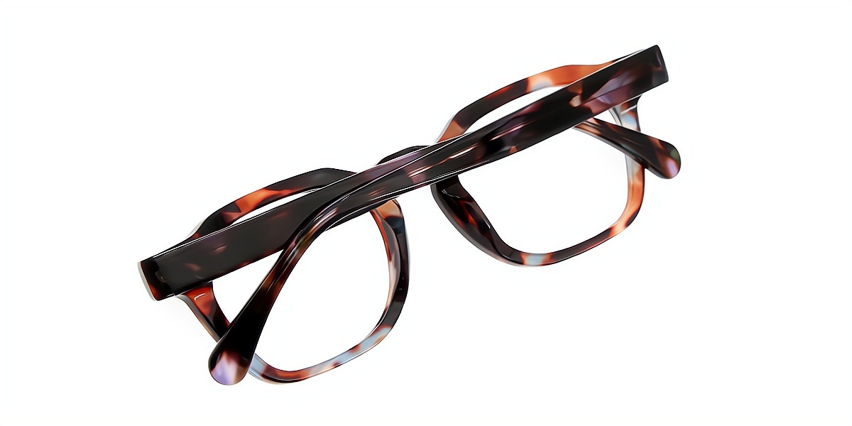Mix Horn Keyhole Bridge Acetate Eyeglasses