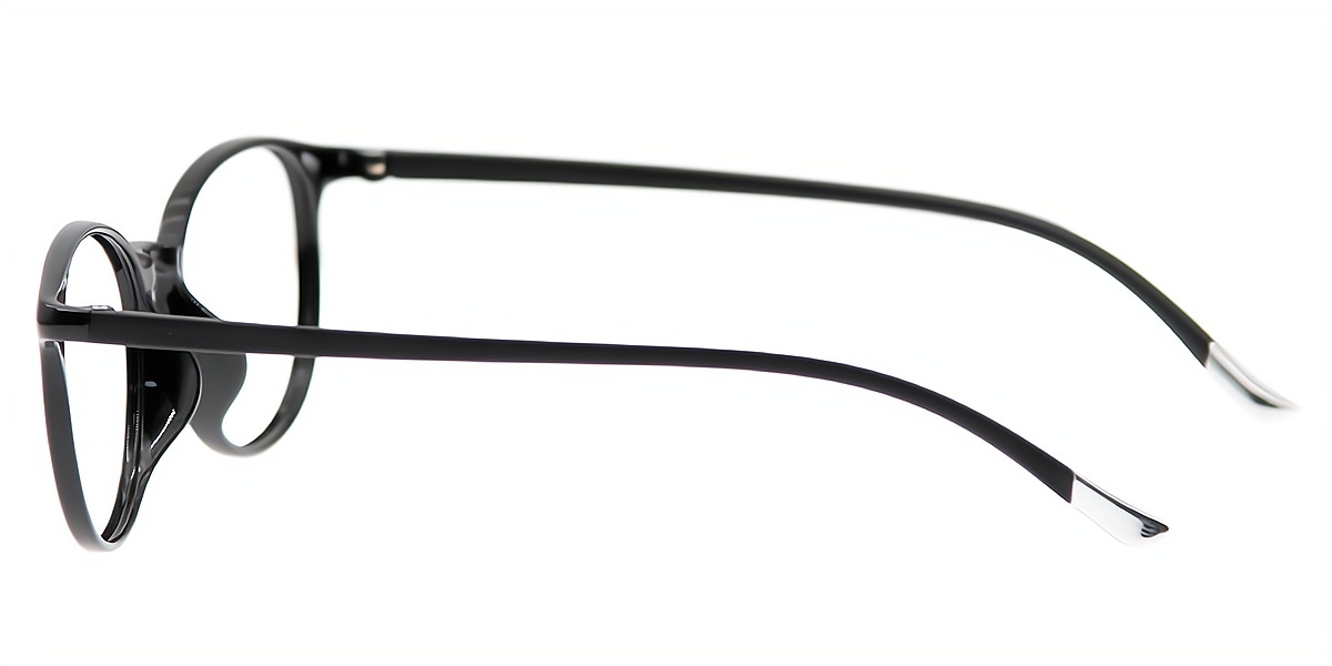 Black Oval TR90 Eyeglasses