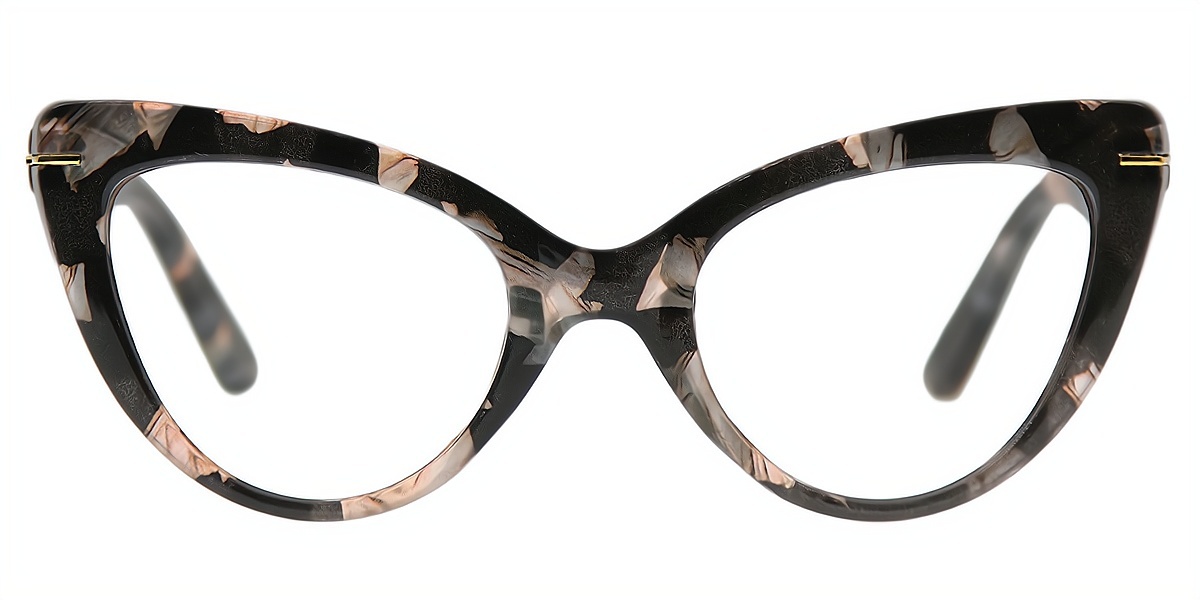 Floral Cat Eye Classic Oversized TR90 Eyeglasses