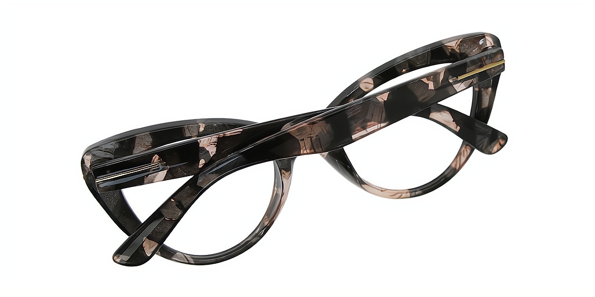 Floral Cat Eye Classic Oversized TR90 Eyeglasses